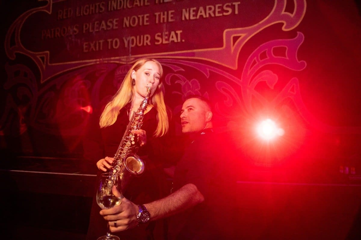 Live Saxophone Playing At Wedding Reception