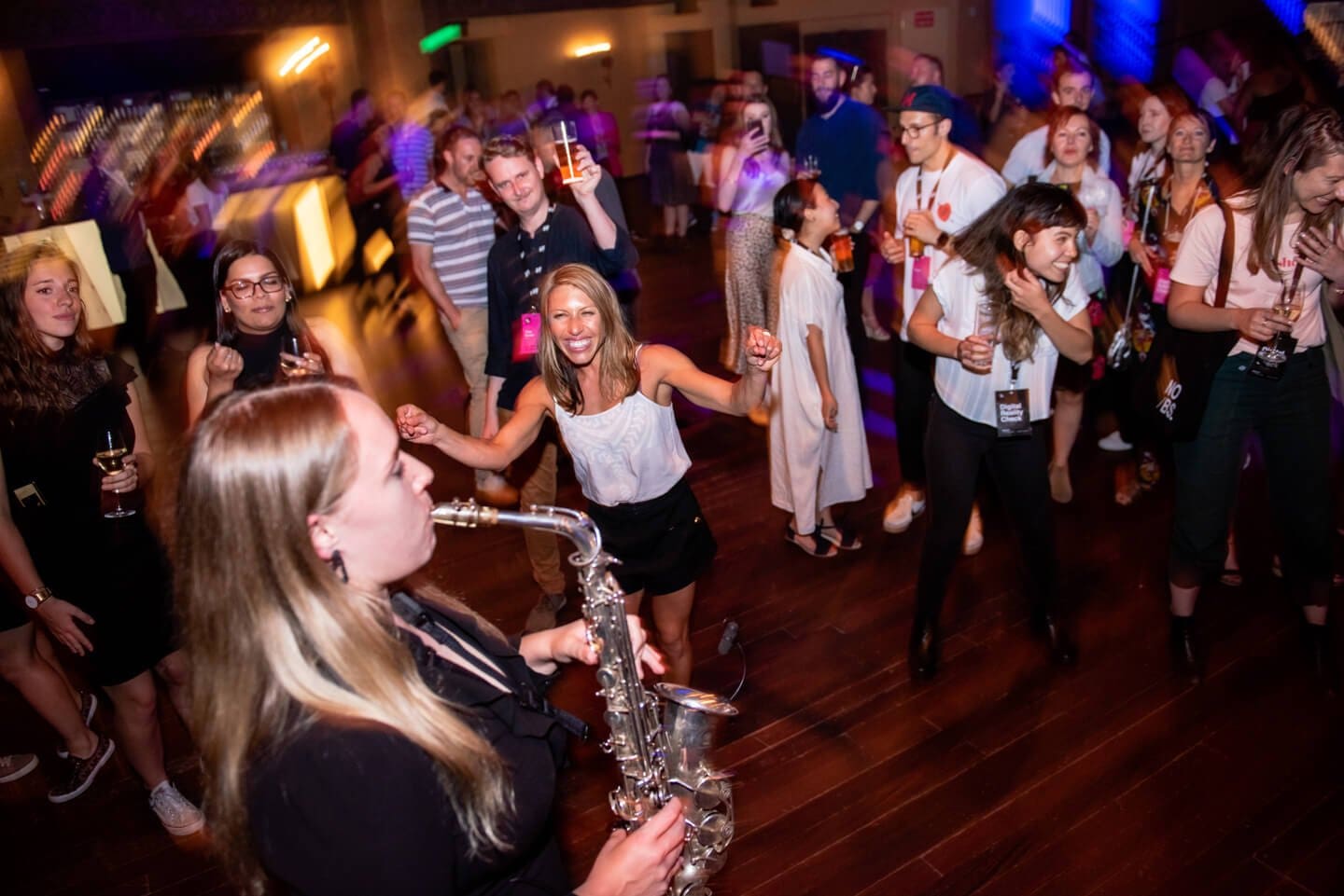 Live Saxophone And DJ At Melbourne Wedding