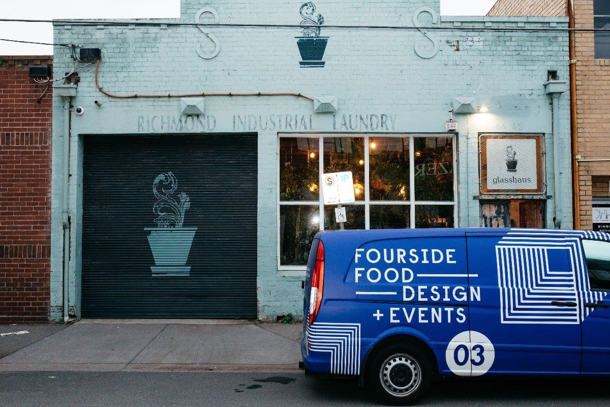 Van Delivering Food To Melbourne Wedding