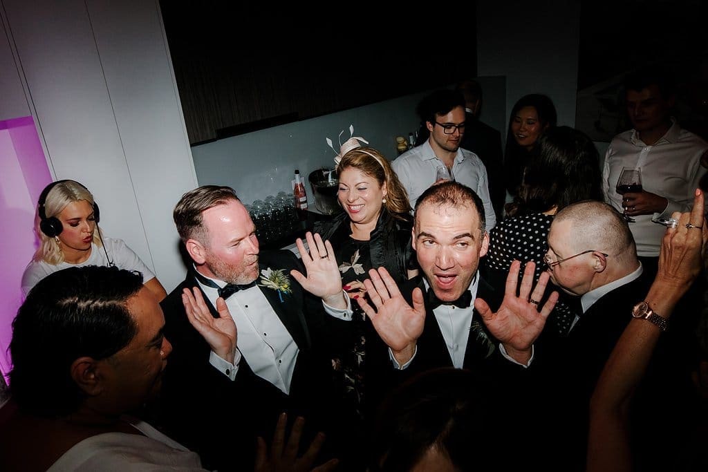 Same Sex Wedding Guests Dancing in Melbourne