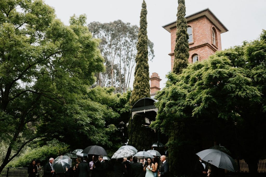 Willow And Stone Estate Wedding Guests Walking To Ceremony Near Heritage Building