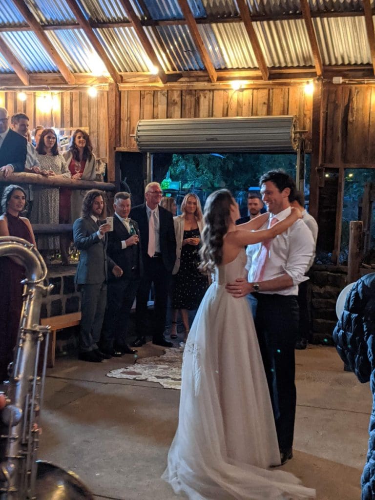 Wedding Couple Dancing At Collingwood Childrens Farm