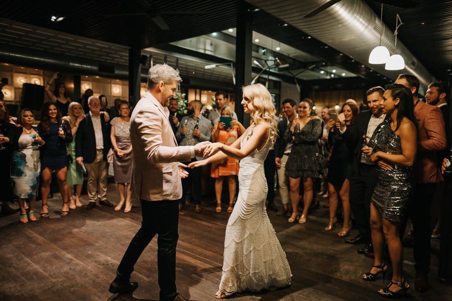 Bride and Groom First Dance at Top Paddock