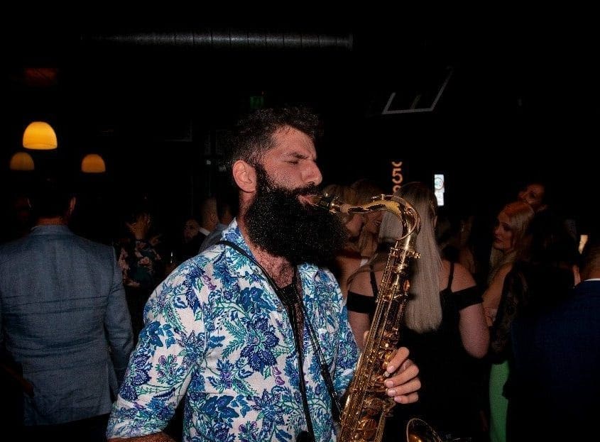 Saxophone At Top Paddock Wedding