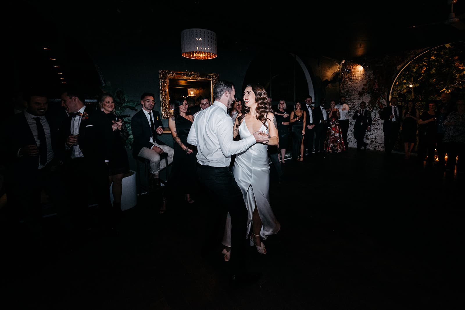 Bride And Groom's First Dance At Panama Dining Room Wedding