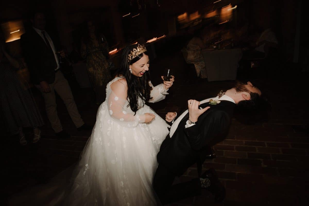 Bride And Groom Dancing At Wedding Photographed By She Takes Pictures He Makes Films