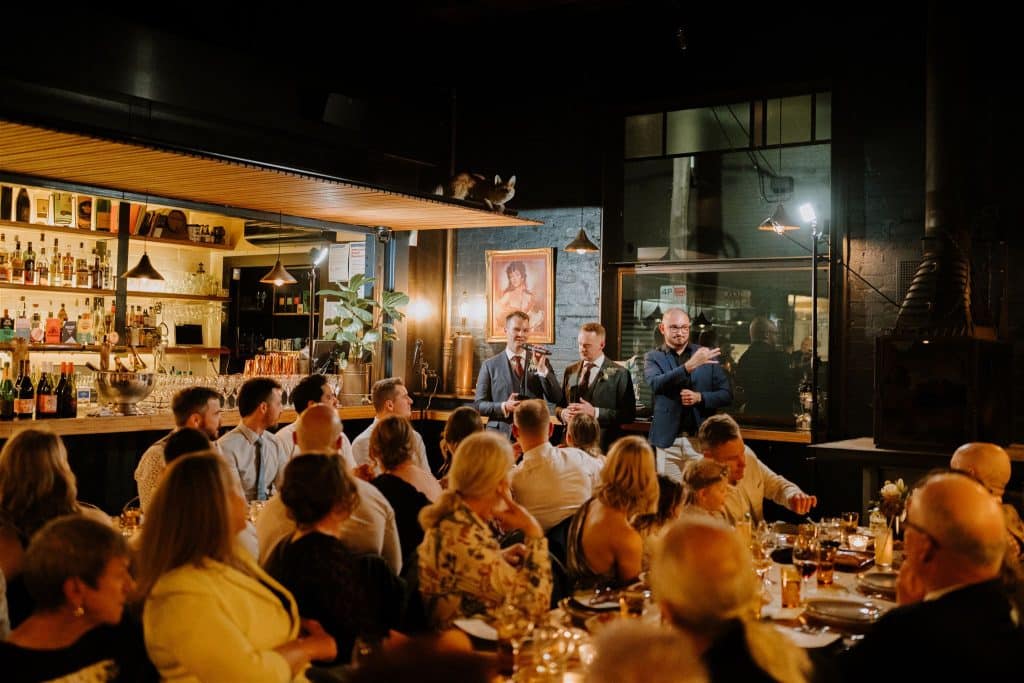 Simon and Tom Rupert Collingwood Wedding Reception Photographed by Elsa Campbell