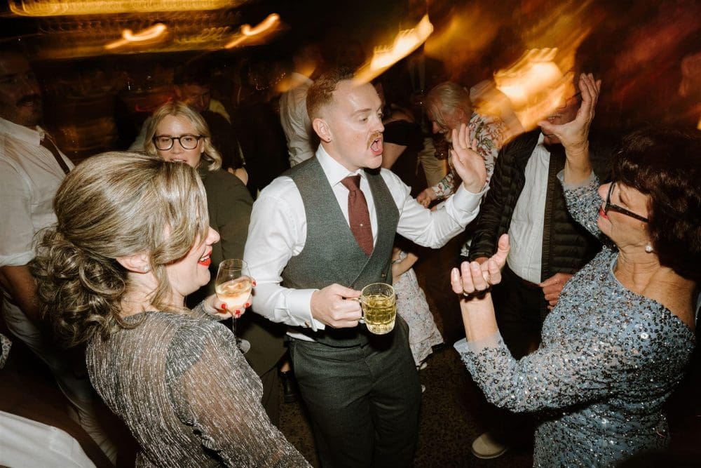 Tom and Simon Rupert Wedding Dance Floor Photographed By Elsa Cammpbell