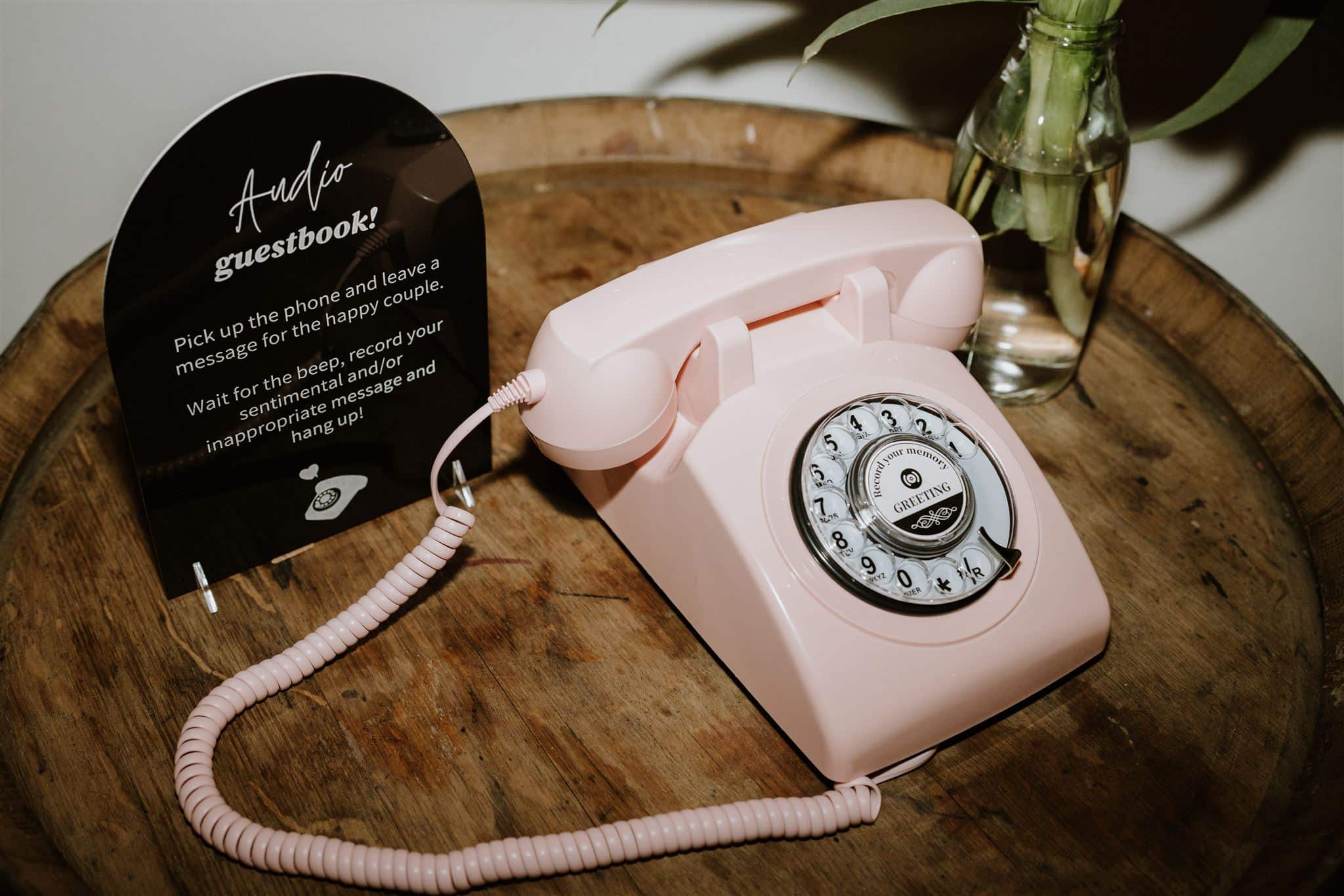 Brunswick Wedding Audio Guest Book Photographed by Elsa Campbell