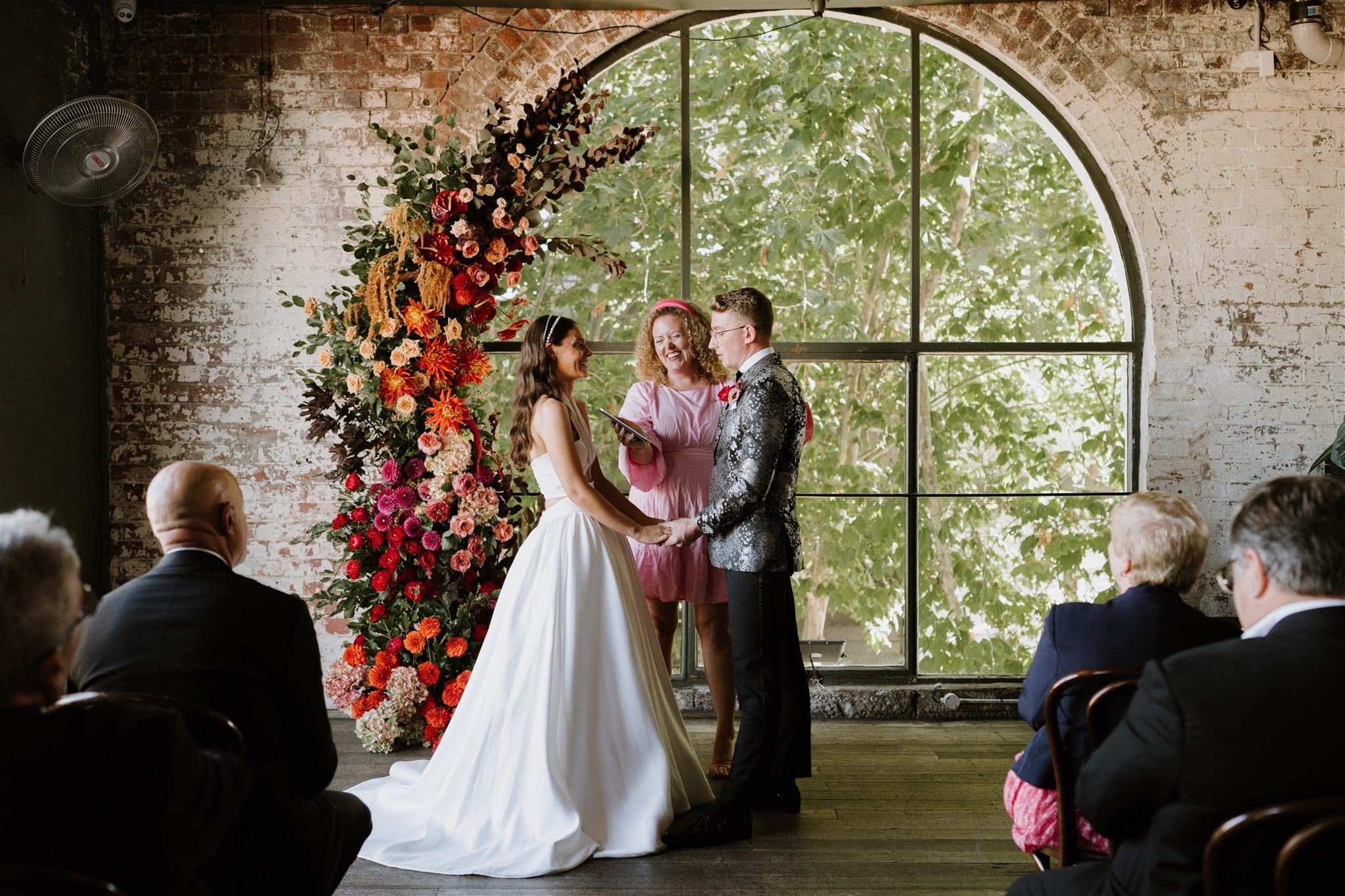 Lara and Nick's Colourful Indie Wedding at Panama Dining Room Photographed by Elsa Campbell