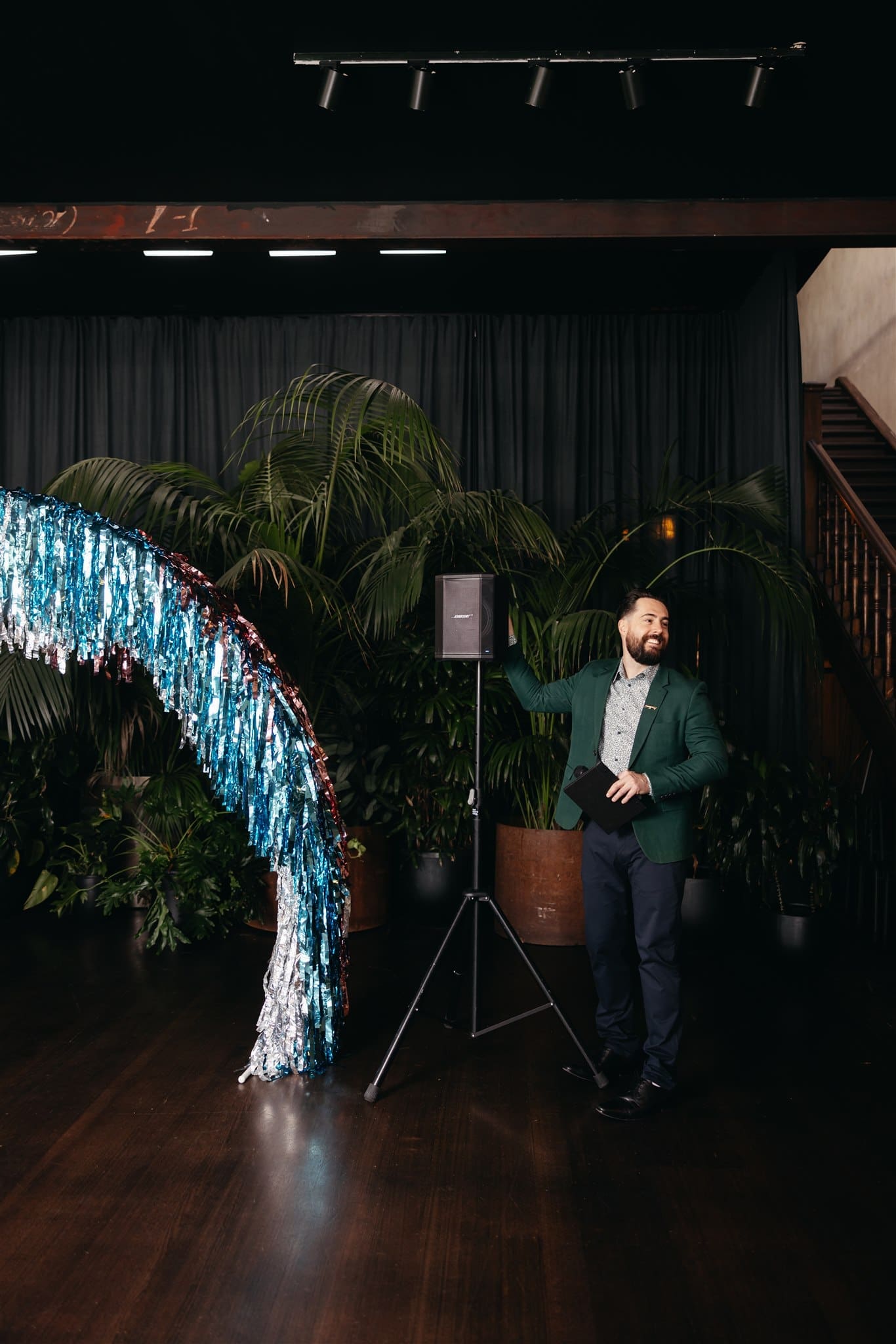 Melbourne Wedding Celebrant DJ MC Eddy Mac at Glasshaus