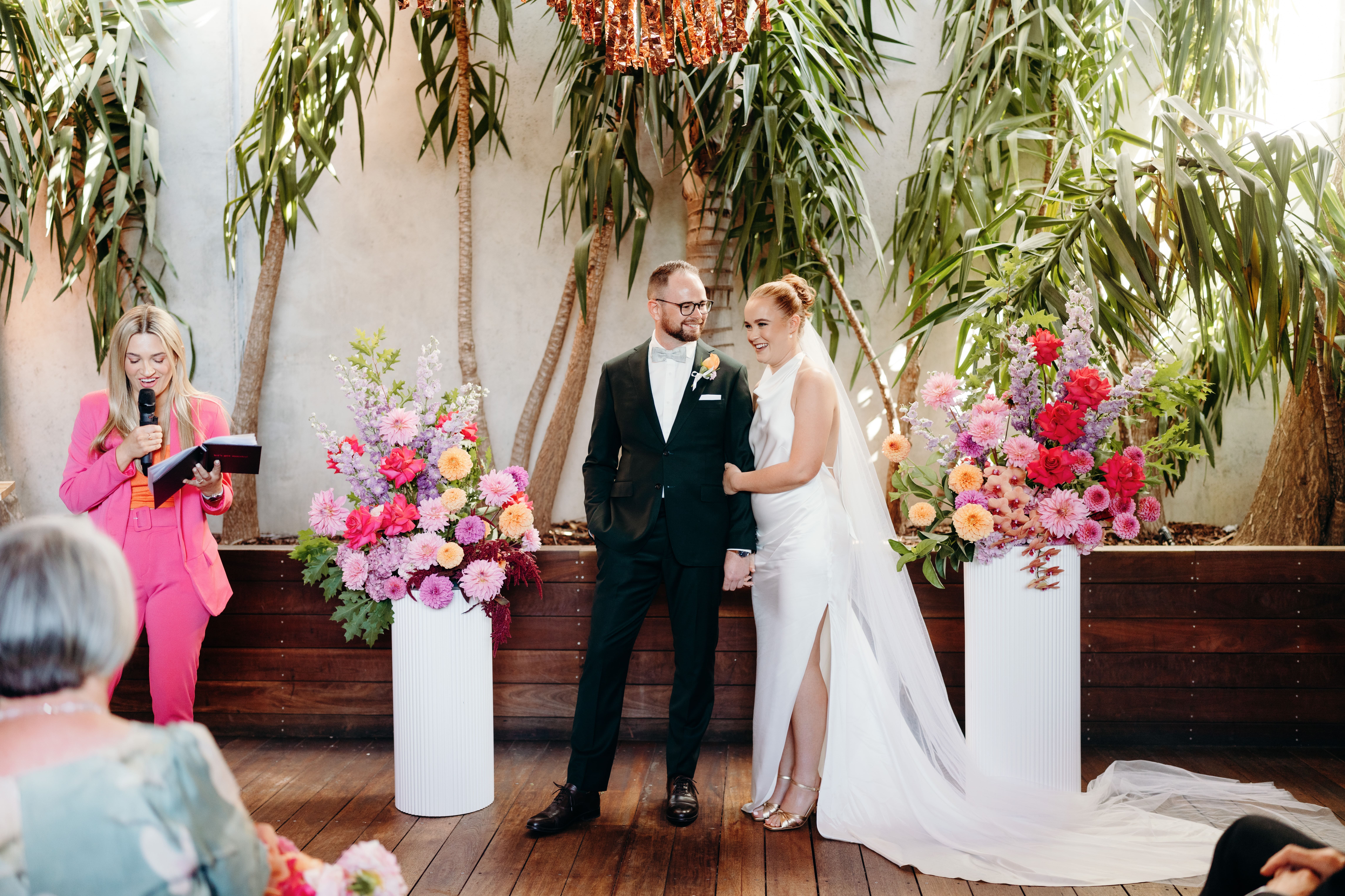 Colourful Wedding at Post Office Hotel with Celebrant and MC Aleks Mac Photographed by All My Wednesdays