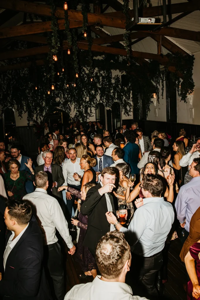 Crowd Dancing At Wedding At Welcome To Brunswick